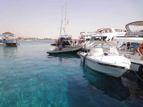 Naama Bay port in Sharm el Sheikh