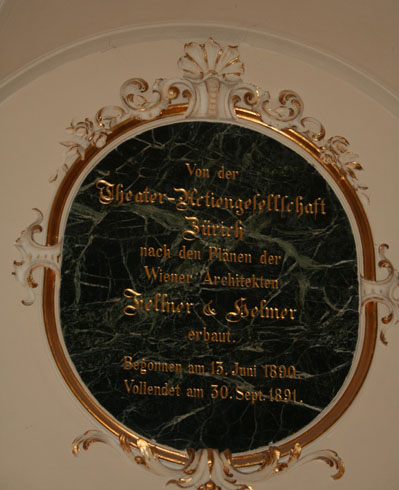 Name of the architects of the Zurich Opera House