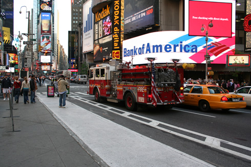 New York City Fire Department on Times Square