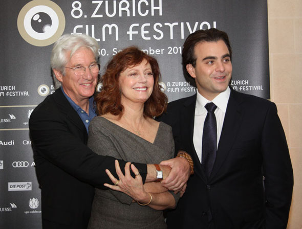 Nicholas Jarecki, Susan Sarandon and Richard Gere in Zurich during ZFF