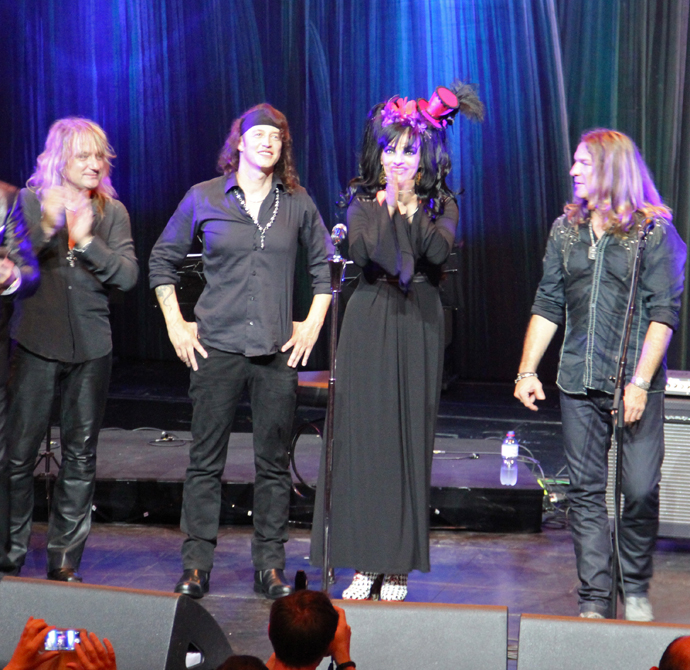 Nina Hagen and Gotthard members on the stage of the Zurich Opera House credit agnieszka obuchowicz