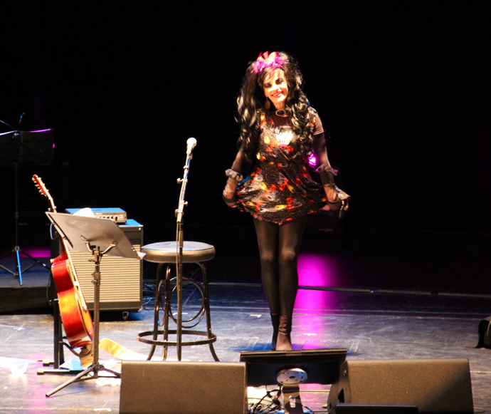 Nina Hagen living the stage at the Zurich Opera House - credit agnieszka obuchowicz