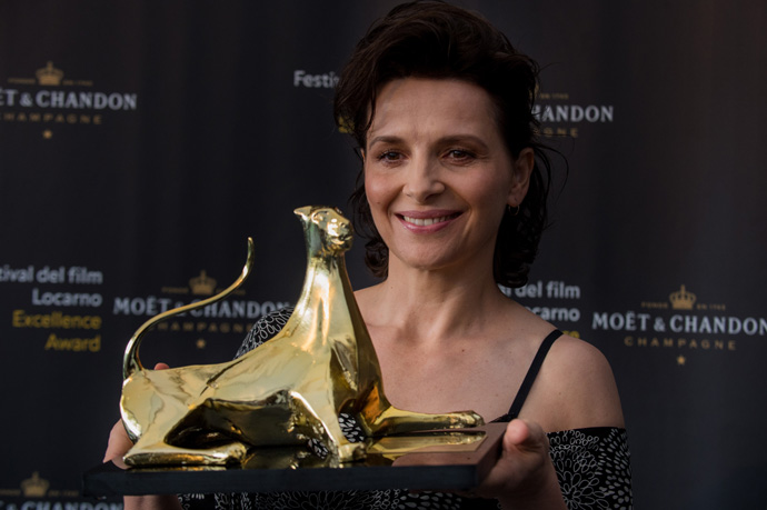 Juliette Binoche - Excellence Award Moët & Chandon © Festival del film Locarno / Carlo Reguzzi 