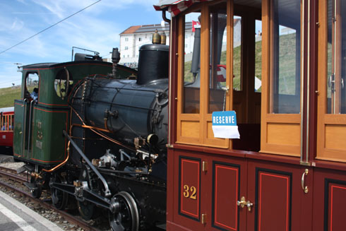 Experience a ride on an old train to Rigi/Kulm