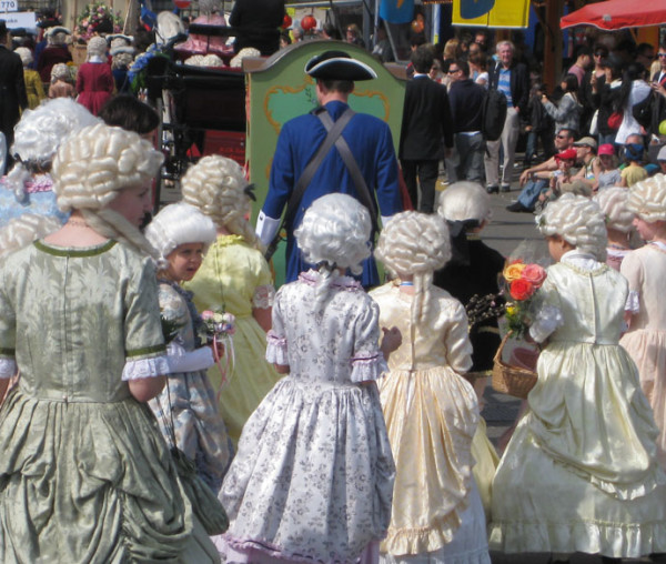 Children's parade in Zurich for the Sechselauten