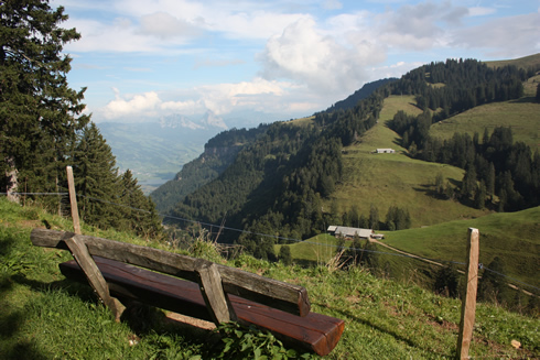 Hiking down Mt Rigi (Switzerland)