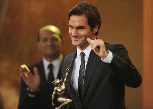 Roger Federer The Champ's Photo in Swiss Athlete of the Year 2012 credit Roger Federer The Champ