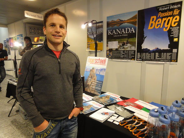 Roger Schaeli at the Volkshaus in Zurich during his tour Patagonia, Greenland and Himalaya