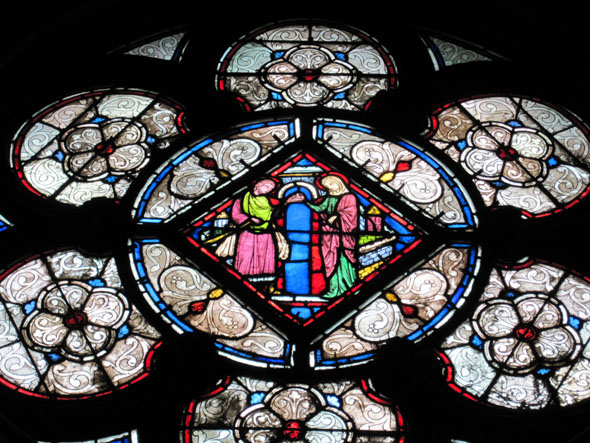Sainte Chapelle stain glass window
