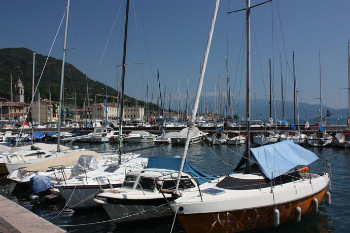 alo port on the lake of Garda, Italy