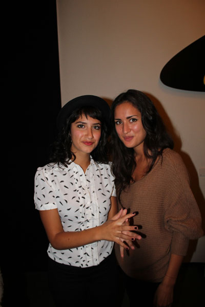 Sarah Kazemy and Nikohl Boosheri after the screening of movie Circumstance