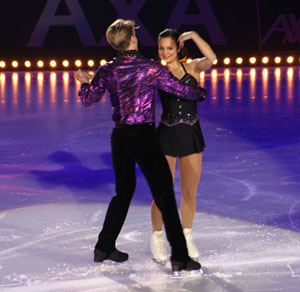 Sarah Meier and Kristoffer Berntsson at Art on Ice