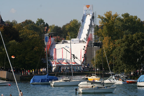 Freestyle competition view from the Lake of Zurich in 2007