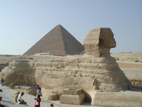 Pyramid of Giza and Sphynx