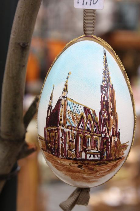 St Stefen cathdral Easter egg at a market in Vienna