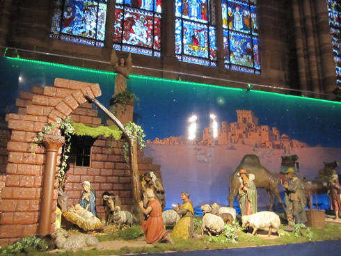Strasbourg cathedral nativity scene