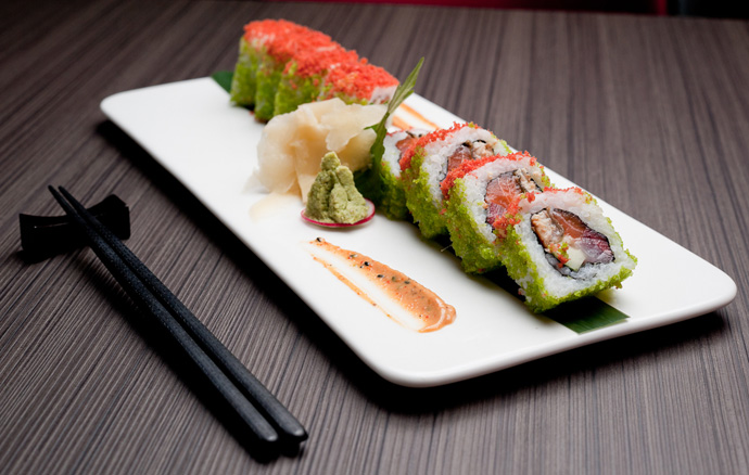spicy tuna roll - copyright Geisha Restaurant in Shanghai