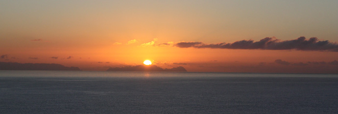 sunset from the Vidamar Resorts in Madeira - copyright Veronique Gray