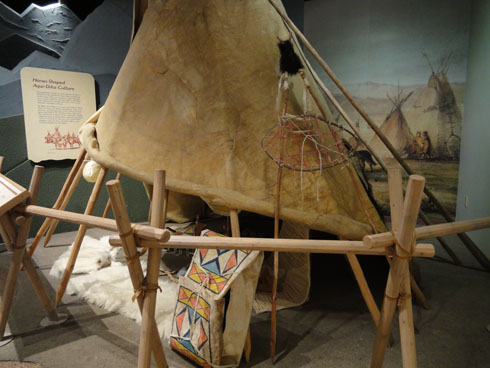 Tepee at Lewis and Clark Interpretive Center in Great Falls