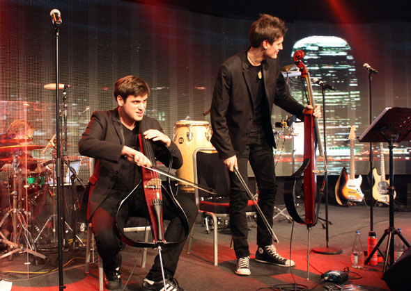 The 2Cellos at the After Show Party of Art on Ice