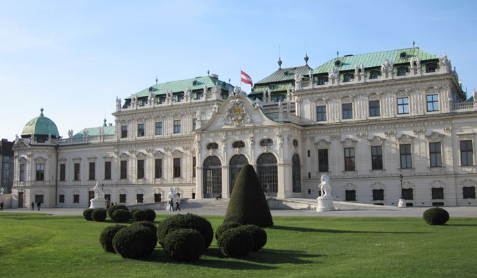 The Belvédère in Vienna at Easter time