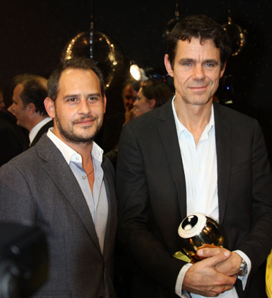 Tom Tykwer and Moritz Bleibtreu at the Zurich Film Festival