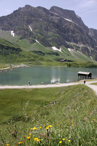 Lake of Trubsee on a sunny day
