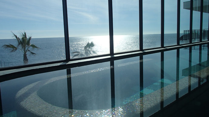 swimming pool at the Thalasso spa, Vidamar Resorts in Madeira - copyright Veronique Gray