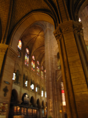 View of the nave - Cathedral Notre Dame of Paris