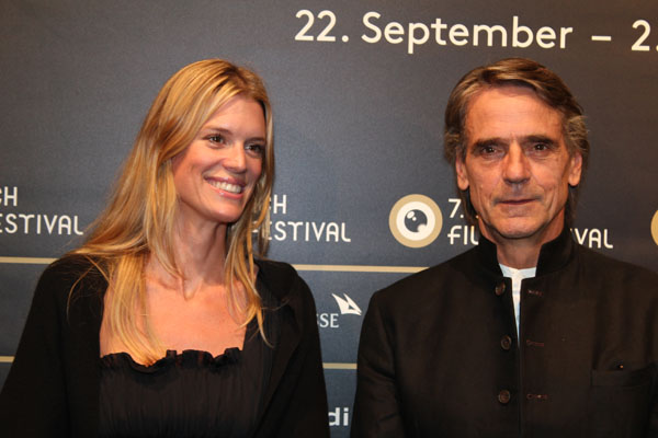 Zurich Film Festival, Jeremy Irons and Nadja Schildknecht
