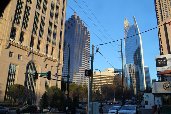 Atlanta skyscrapers with Symphony Tower (Right)