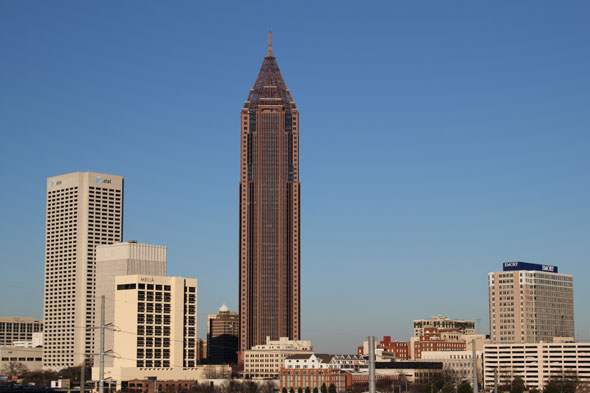 Bank of America (pen) and other buildings downtown Atlanta