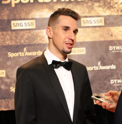 Julien Wanders at the Credit Suisse Sports Awards