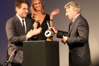 Roman Polanski comes to his award ceremony at the Zurich Film Festival