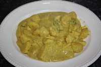 Indian potato chicken curry (4 servings)