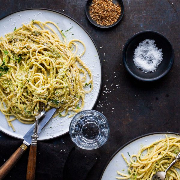 Spaghetti With Artichokes Pesto – Vivamost!