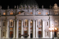 The Basilica of St Peter in Rome (Italy): world largest Christian interior sacred site