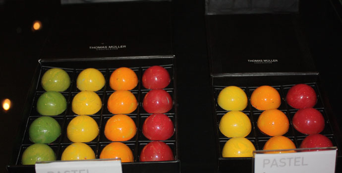 Thomas Mueller colorful chocolates
