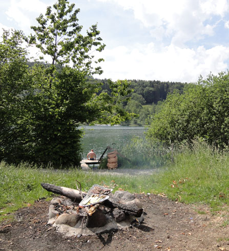 A fire on Tuerlersee
